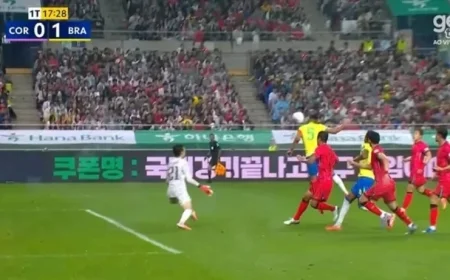 Brazil Dominates Friendly as Estêvão Shines but Casemiro’s Goal Called Off