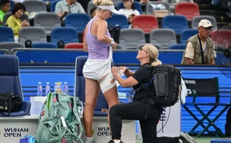 Clara Tauson Withdraws in Agony Against Paolini at Wuhan Tournament