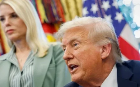 Source reveals Trump inadvertently shared message urging Pam Bondi to prosecute his opponents