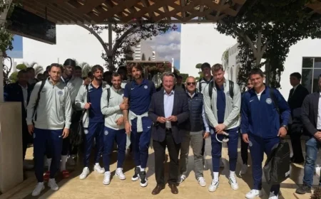 Libya Inter Arrives in Benghazi for Atletico Madrid Showdown Welcomed by Consul De Luigi