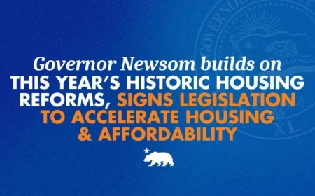 Governor Newsom Accelerates Housing and Affordability with New Legislation Building on Historic Reforms