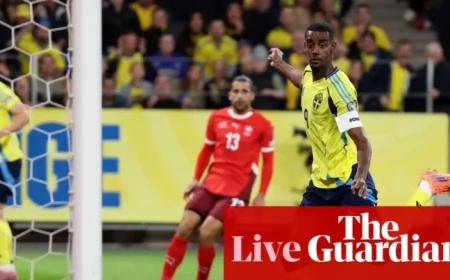 Live World Cup Qualifiers: Sweden vs Switzerland and France vs Azerbaijan Clockwatch