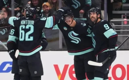 Marchment Shines in Seattle Debut as Kraken Claim First Season Opener Win Against Ducks