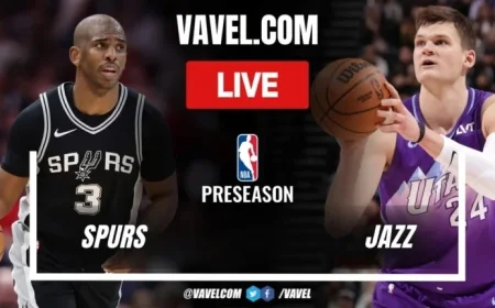 Live Score Updates: San Antonio Spurs vs Utah Jazz in NBA Preseason Matchup