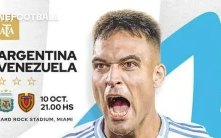 Argentina National Team Faces Venezuela with Eyes Set on 2026 World Cup Qualification