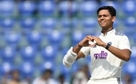 Jaiswal’s Brilliant 173 and Sai Sudharsan’s Solid 87 Propel India to Commanding Lead