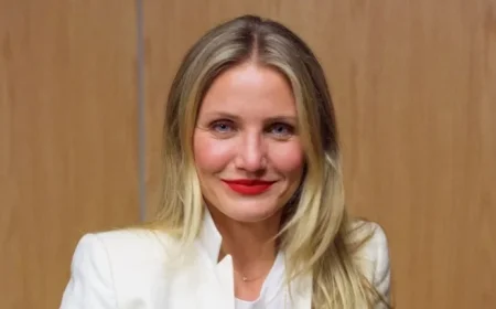 Cameron Diaz Highlights the Cozy Charm of Wood Cabinets with Her Oak Kitchen Design