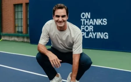 Roger Federer Celebrates Tennis with On Thanks for Playing Event in Shanghai