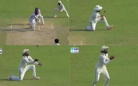 Watch KL Rahul’s spectacular juggling catch dismiss Tagenarine Chanderpaul in Delhi Test