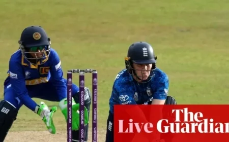 Live Coverage: England vs Sri Lanka in Women’s Cricket World Cup