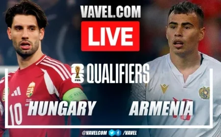 Live Updates: Hungary vs Armenia Clash in 2026 World Cup Qualifiers Score Highlights