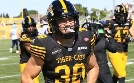 Braxton Hill Joins Hamilton Tiger-Cats as Kyler Fisher Exits Ahead of Game Against Stampeders