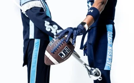 Jackson State Football Honors World Renowned Band with Special Uniform