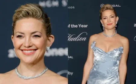 Kate Hudson Dazzles in Stunning Oscar de la Renta Florals and Feathers