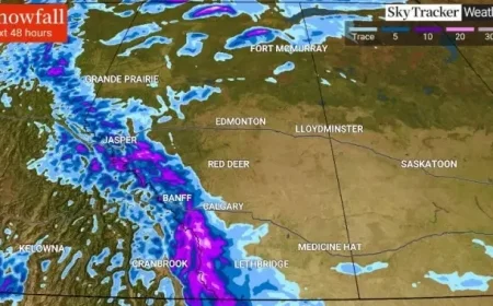 Snow Expected in Parts of Southern Alberta During Thanksgiving Weekend Forecast