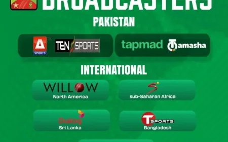 Pakistan vs South Africa Series Broadcast Details Revealed