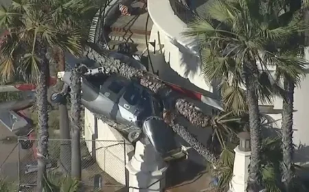 Helicopter Crash in Huntington Beach Leaves 5 Injured