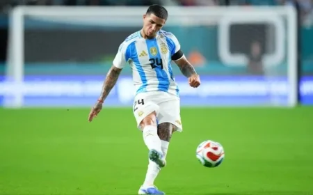 Enzo Fernandez Shines as Argentina Secures Victory in International Match Official Site News