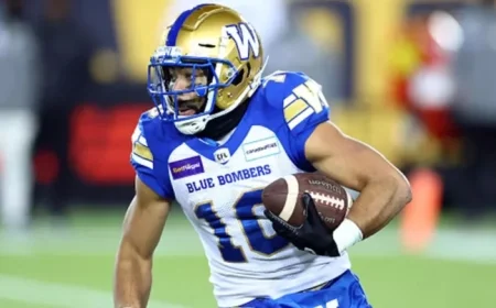 Winnipeg Blue Bombers Receiver Nic Demski Suffers Leg Injury and Is Ruled Out