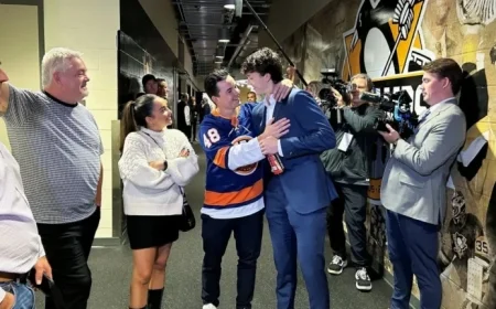 Schaefer Thrills Family and Friends with Impressive NHL Debut for the Islanders
