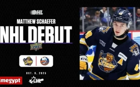 2025 First Overall Pick Schaefer Thrills in NHL Debut with Islanders After Stellar CHL Performance