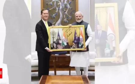 US Ambassador-Designate Praises PM Modi with Trump-Signed Portrait Gift