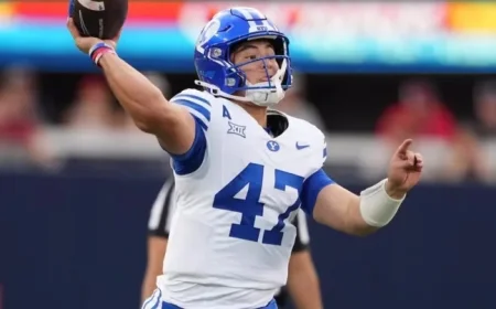 Bachmeier’s 7-Yard TD in Double Overtime Lifts No. 18 BYU Over Arizona to Remain Undefeated