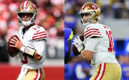 49ers’ Brock Purdy to Miss Second Game Due to Toe Injury; Mac Jones Questionable Against Buccaneers with Knee and Oblique Issues