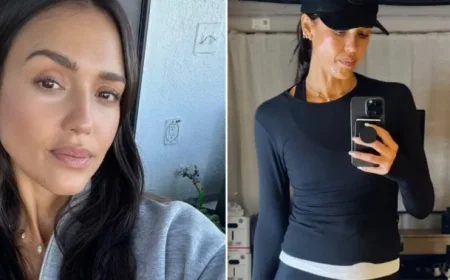 Jessica Alba Stuns Fans with Fit Physique in a Rare Workout Selfie