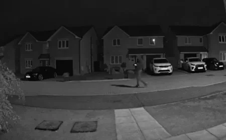CCTV captures alleged prowler during crime spree in peaceful Scottish street