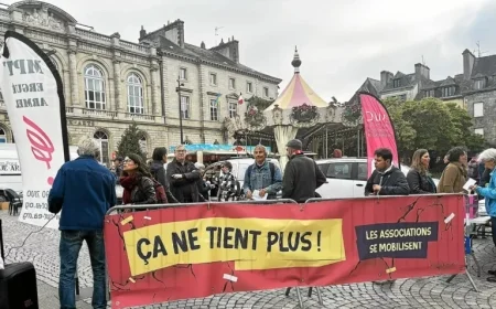 C’est la mobilisation à Quimper 300 personnes soutiennent les associations locales