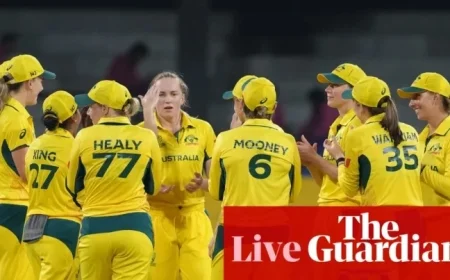 Live Update: Australia vs India at the Women’s Cricket World Cup