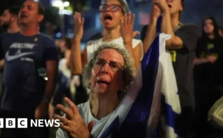 Thousands in Israel Rally in Support of Trump as Gaza Hostage Release Looms