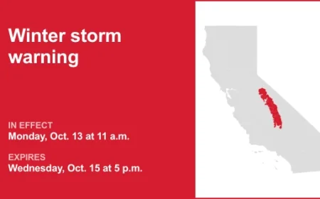 Yosemite Braces for Severe Winter Storm Warning from Monday to Wednesday