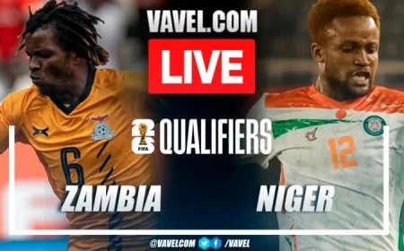 Zambia vs Niger Live Score Updates for Exciting 2026 World Cup Qualifiers Match