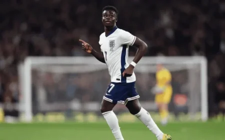 Saka Achieves Historic Feat by Breaking 86-Year-Old England Record | Stats & Updates