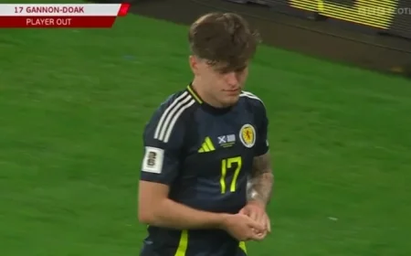 Ben Gannon-Doak Furious Over Scotland Substitution Sparking Immediate Steve Clarke Investigation
