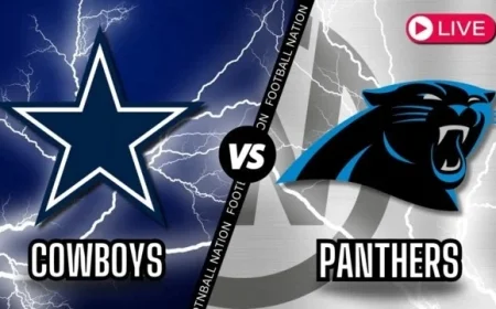 Stream the Dallas Cowboys vs Carolina Panthers NFL Game Live for Free in 2025