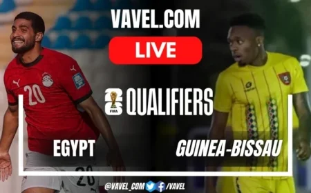 Egypt vs Guinea-Bissau Live Score Updates for 2026 World Cup Qualifiers Match