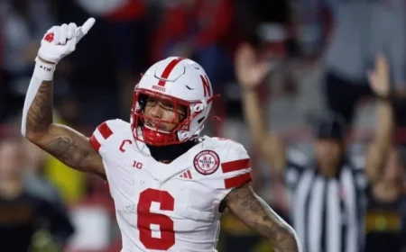 Raiola Triumphs Over 3 Interceptions to Deliver Last-Minute Touchdown as Nebraska Defeats Maryland 34-31