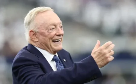Jerry Jones Teases Panthers with Remarks on Rico Dowdle Before Game