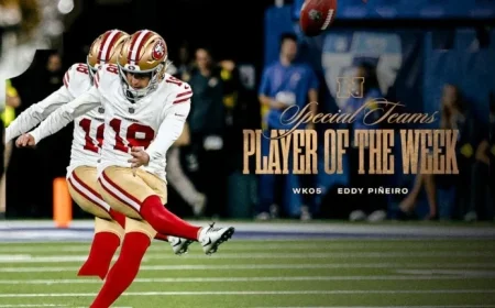 Eddy Piñeiro Earns NFC Special Teams Player of the Week Honors After Dominating Performance Against Rams