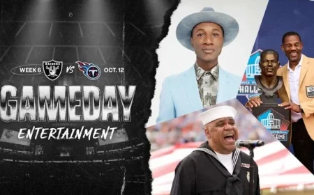 Raiders set to celebrate Pro Football Hall of Famer Eric Allen during halftime of Raiders vs Titans game