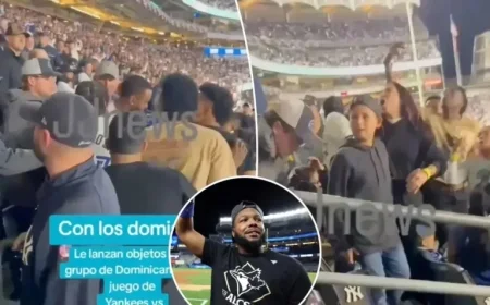 Chaos erupts at Yankee Stadium as fan hurls can at Vladimir Guerrero Jr.’s family