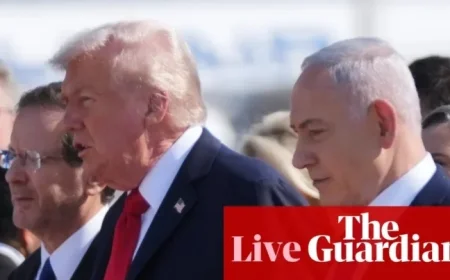 Netanyahu Celebrates Trump’s Arrival as Israel Prepares for Second Hostage Release Live Updates