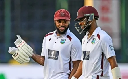 West Indies Duo Achieves Historic Twin Centuries While Following On First to Match Dravid and Laxman in 24 Years