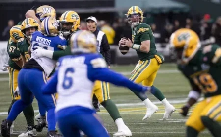 Bombers Suffer Shocking Defeat in Edmonton Dropping to 8-8 This Season