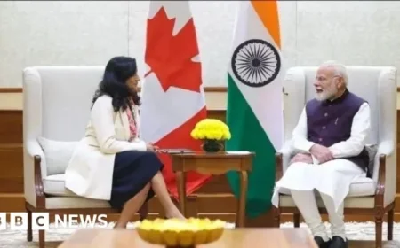 Anita Anand Canada’s Foreign Minister Holds Key Meeting with Indian PM Modi as Relations Improve