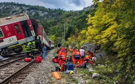 High Speed Train Crash in Slovakia Leaves Dozens Injured with Two in Critical Condition