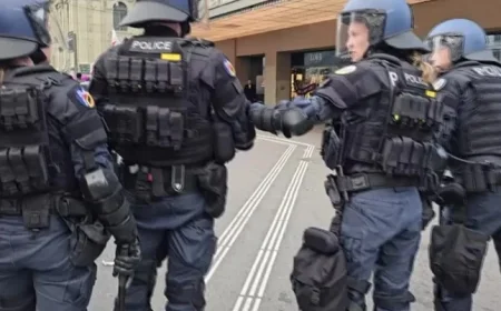 Eighteen Swiss Police Officers Injured During Clashes with Pro-Palestine Protesters